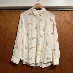 Rails Charli Natural Leopard Shirt New With Tags